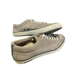 SeaVees Suede Sneaker Tennis Stone Gray T Lace Up Lo-Tops Men's Size 7.5